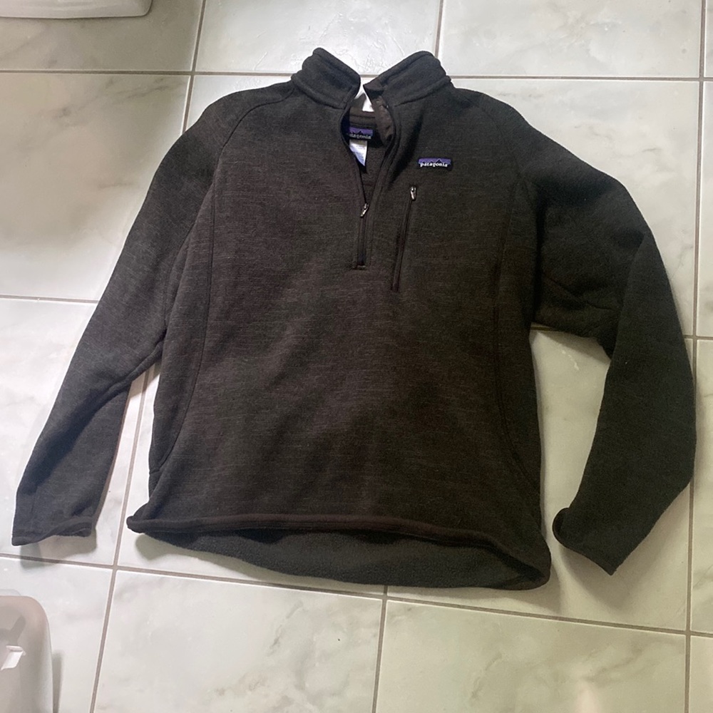 Patagonia, heather gray, L quarter zip - Picture 1 of 1